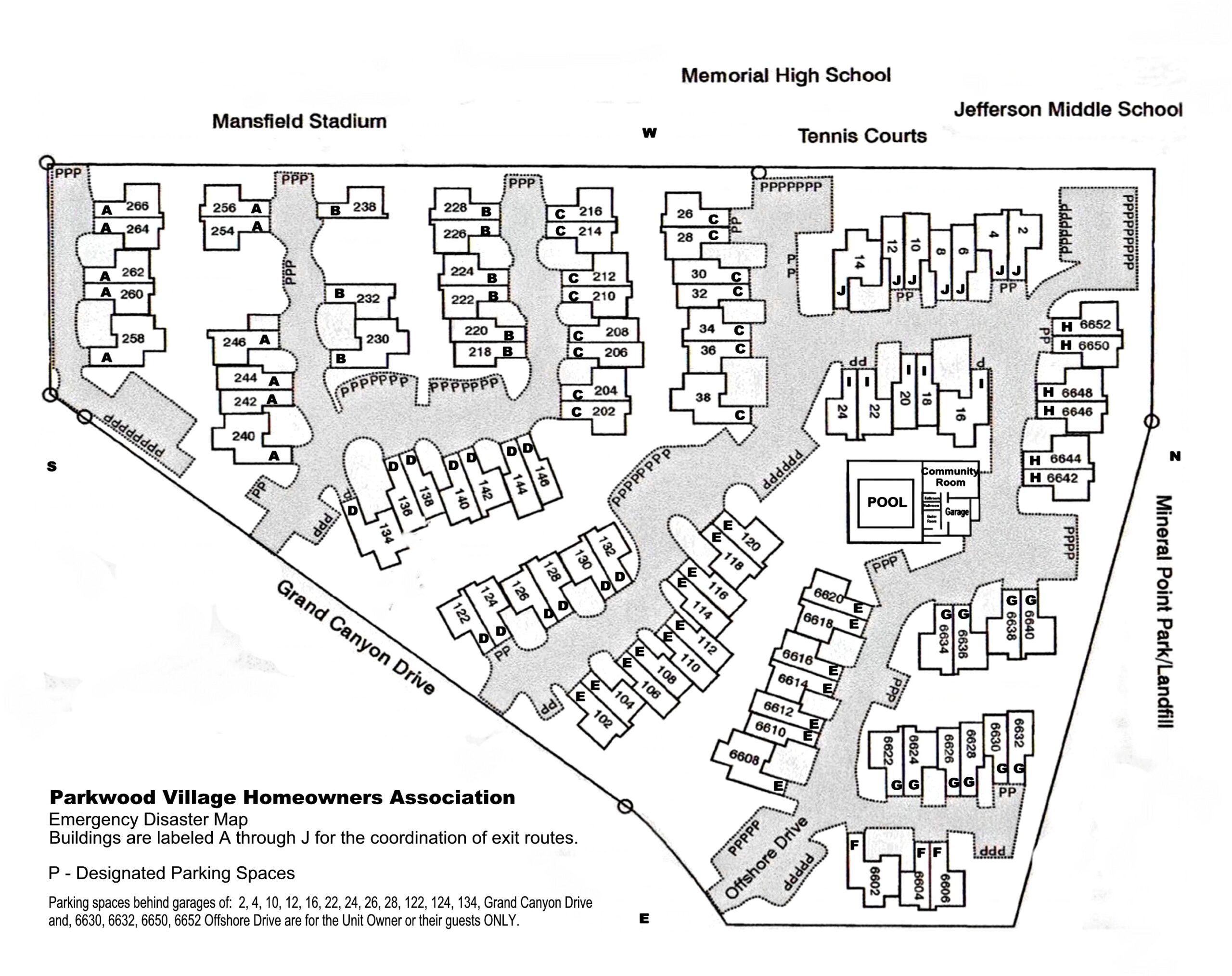 Parkwood Site Map